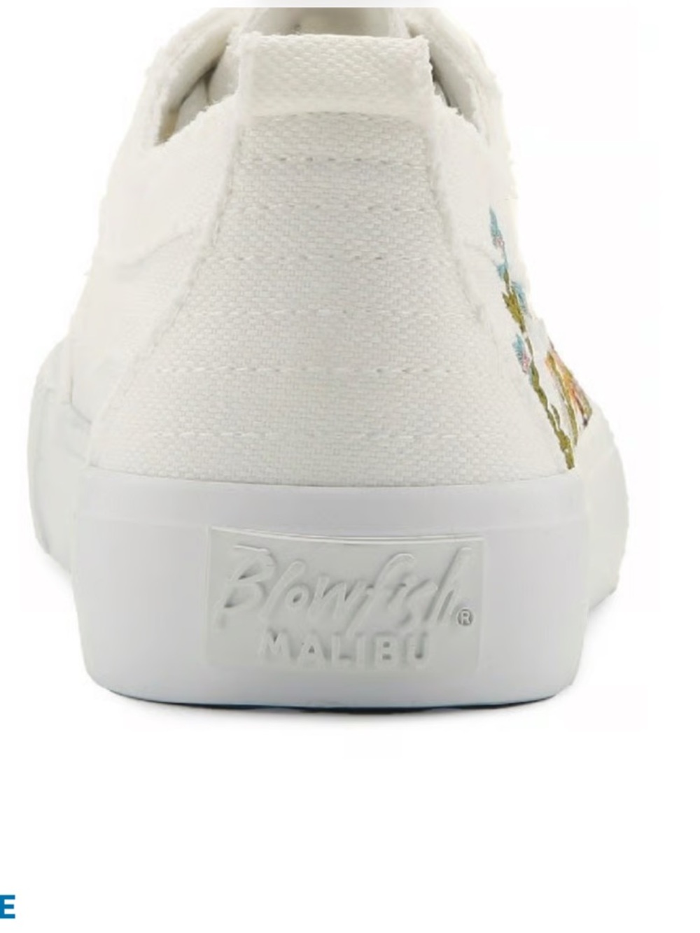 Blowfish Women's Vivid Lace Up Sneaker in White Floral sz 7 VG condition $70R - Picture 4 of 12